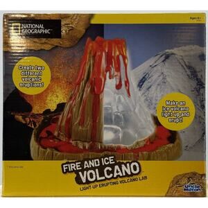 National Geographic Fire and Ice Volcano Lab Light-Up Erupting Toy 16163